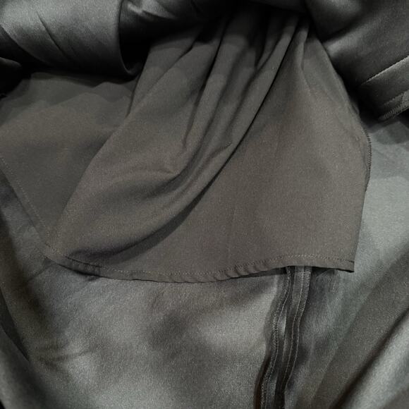 Sachin & Babi Cleo Wrap Gown Sleeveless V Neck Black Ivory Bow Women’s Size 6 - Picture 10 of 11